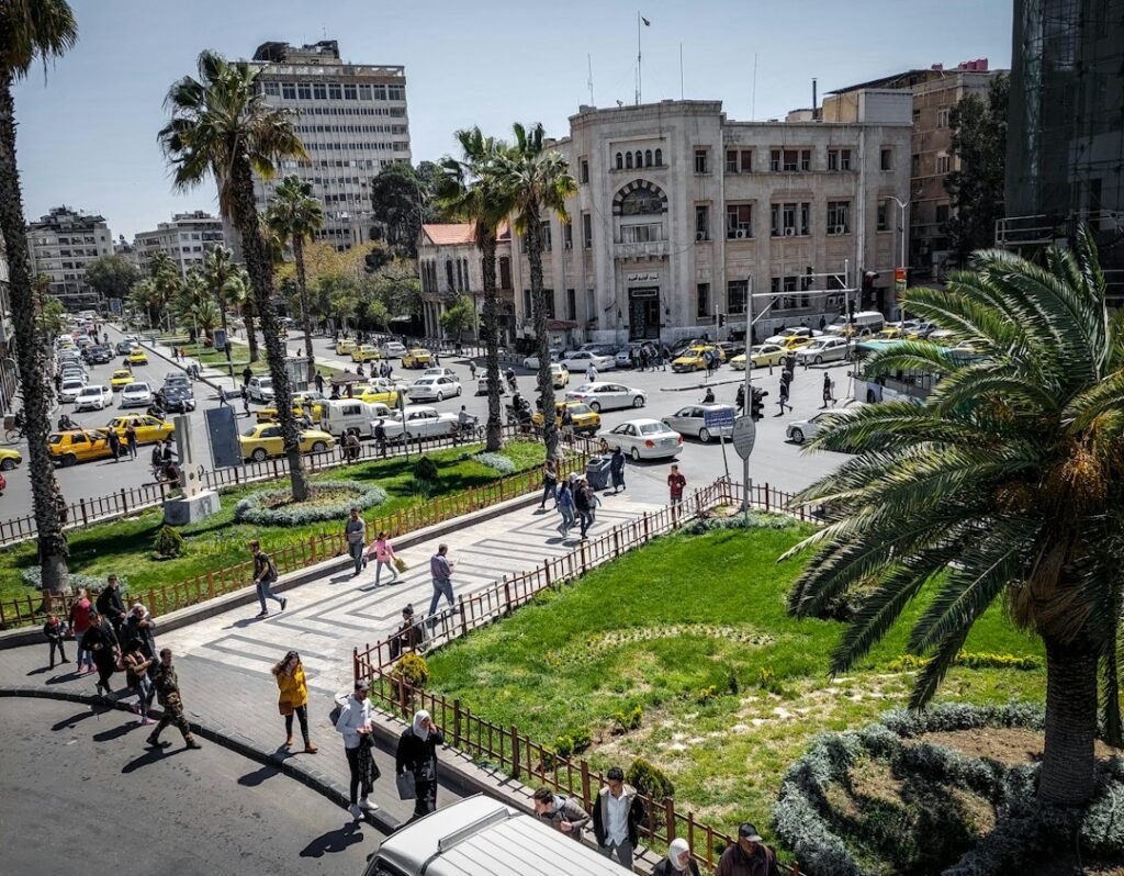 View across central Damascus, Syria